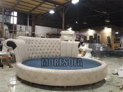 *Bộ sưu tập các mẫu giường bọc da nỉ phong cách hiện đại