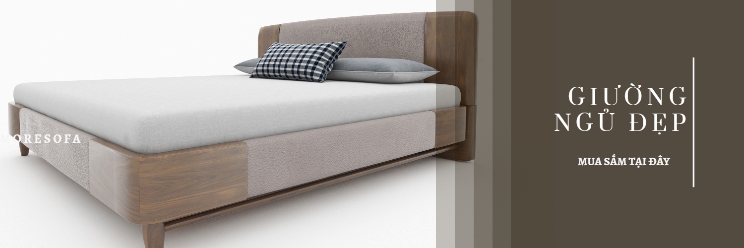 Giường ngủ gỗ tần bì bọc nỉ đẹp sang tại Hà Nội